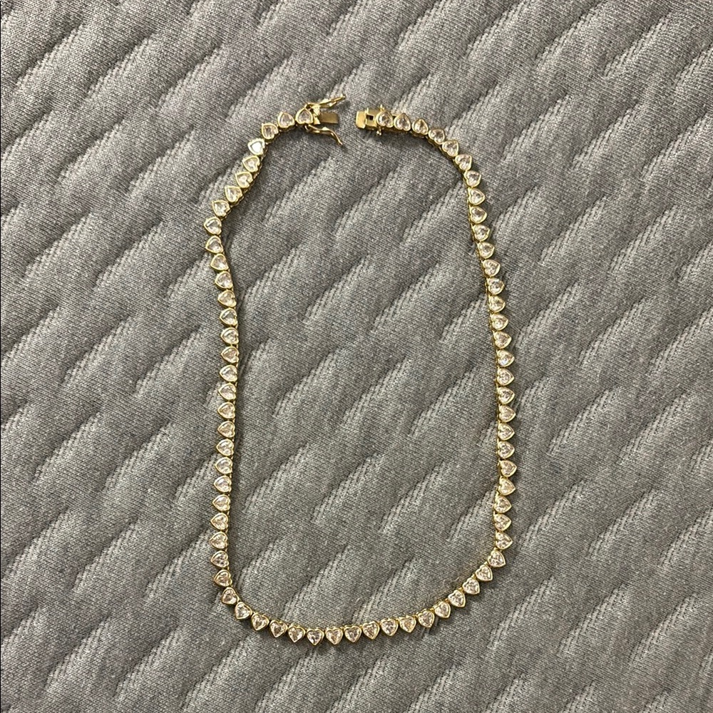 Logan Tay Heart Tennis Necklace